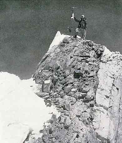 
Manaslu First Ascent - Gyaltsen On Manaslu Summit May 9, 1956
